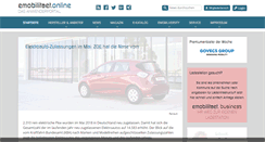 Desktop Screenshot of emobilitaetonline.de